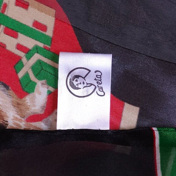 ADORABLE VINTAGE CARETA CAT SCARF Sheer scarf Christmas Bulb Ornaments Presents - Picture 5 of 7